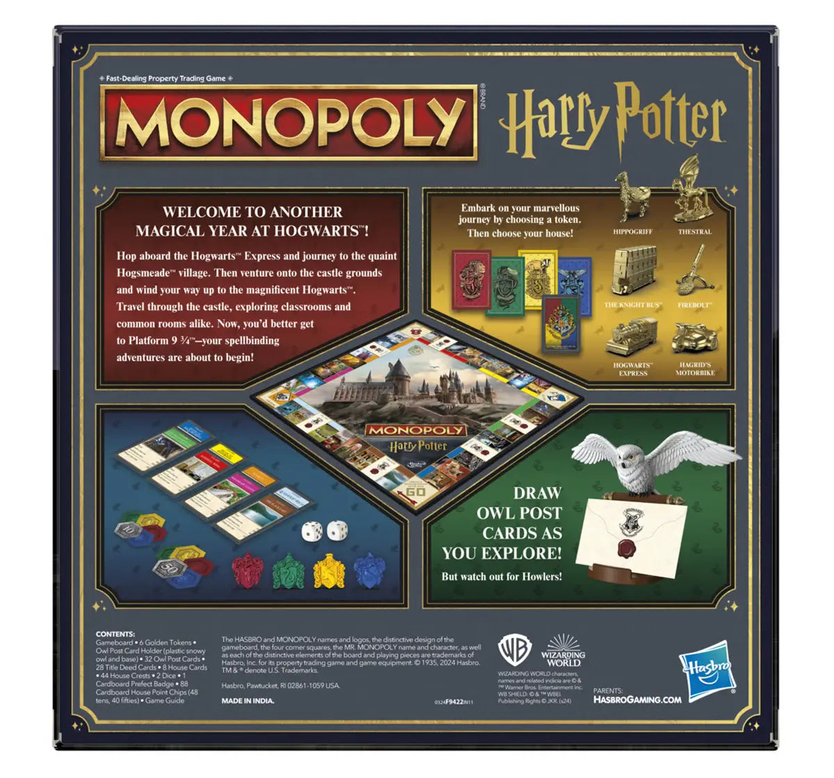 Official Harry Potter Monopoly Board Game- New 2025 Edition