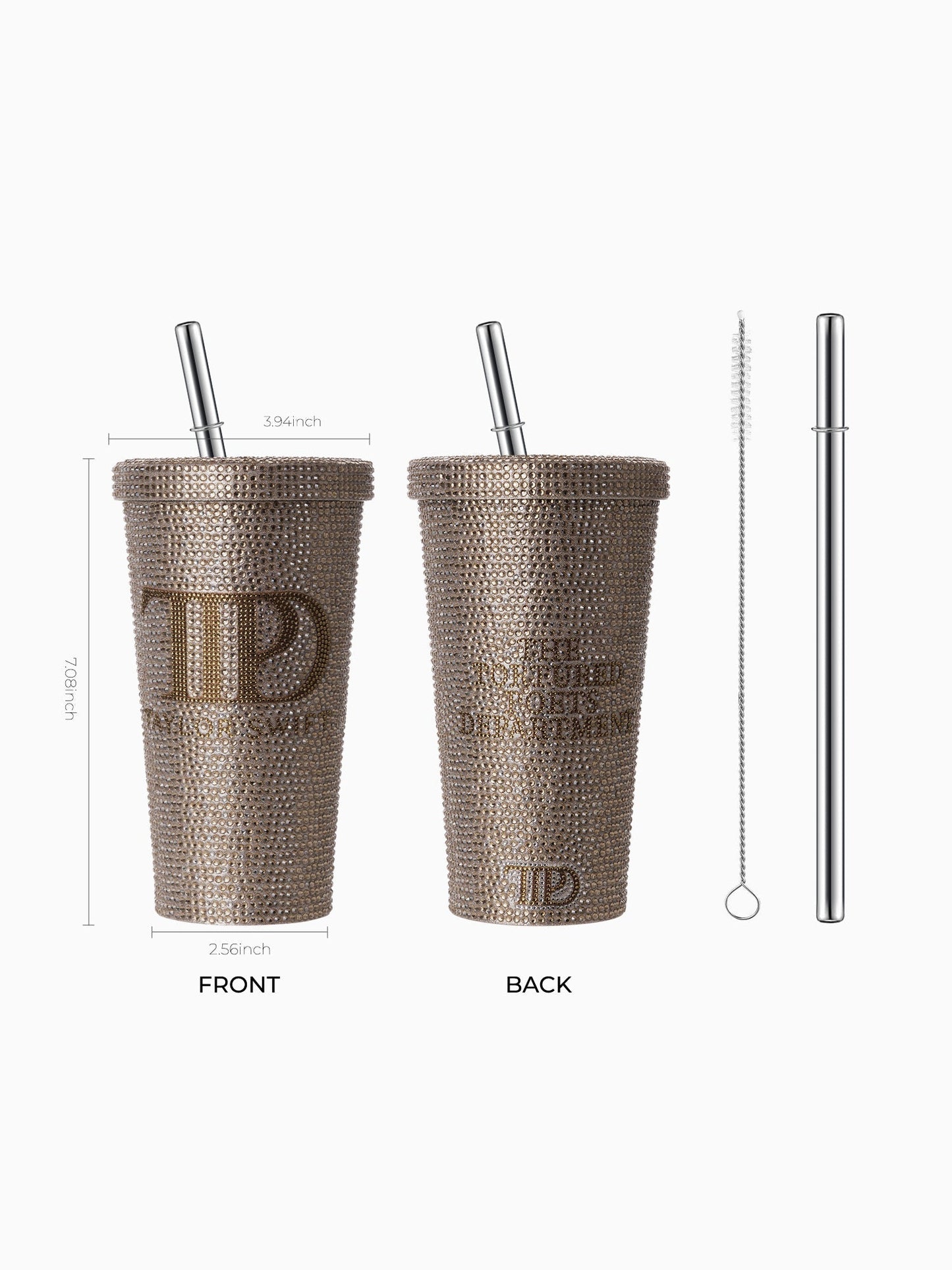 TS Bling Tumbler 16oz 【Reputation/1989/TTPD/Fearless/Lover/Midnight Edition】Double Wall Coffee Cup
