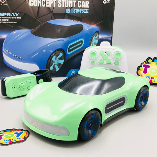 2.4GHz Watch & Remote Control Concept Spray Stunt Car