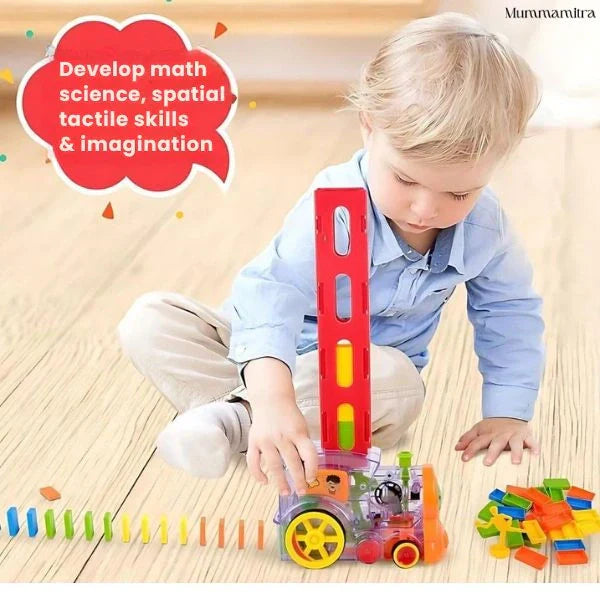 BlockChase – Race, Set, Domino | Instant Chain Reactions | Perfect for Little Hands
