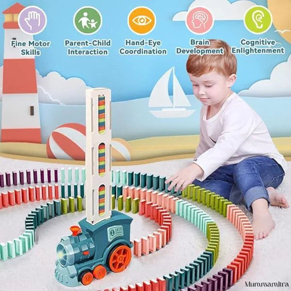 BlockChase – Race, Set, Domino | Instant Chain Reactions | Perfect for Little Hands
