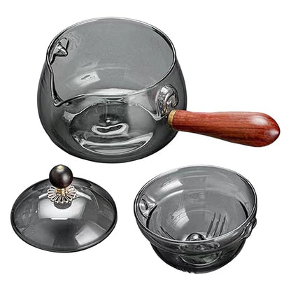 Glass Teapot Heat Resistant Tea Steeper Thickened Blooming Tea Maker Kettle