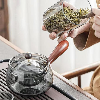 Glass Teapot Heat Resistant Tea Steeper Thickened Blooming Tea Maker Kettle
