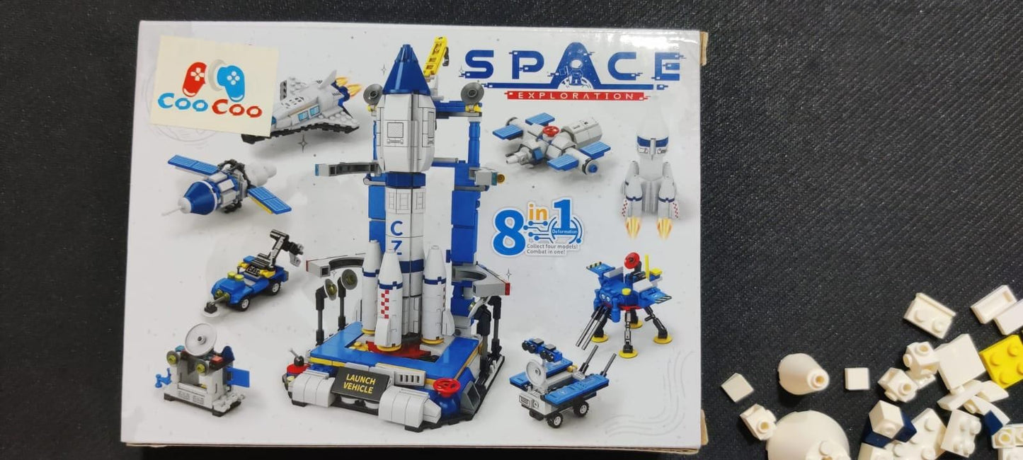 🚀 DIY 8-in-1 Spacecraft Building Blocks for Kids – Ignite Their Imagination!