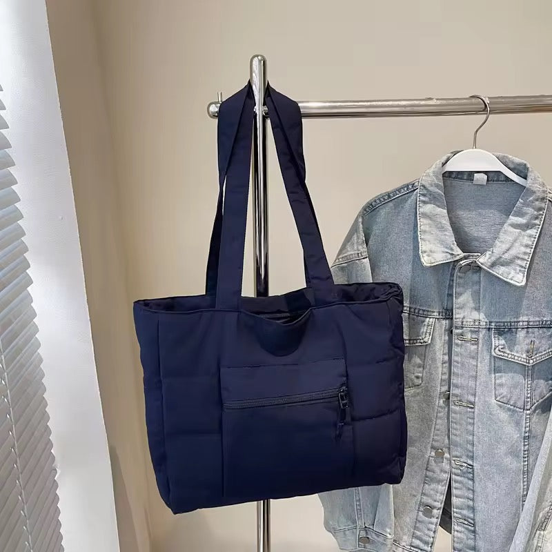 Blush Cloud Quilted Tote