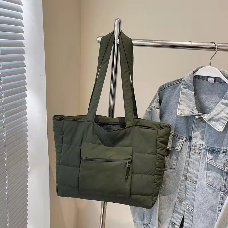 Blush Cloud Quilted Tote