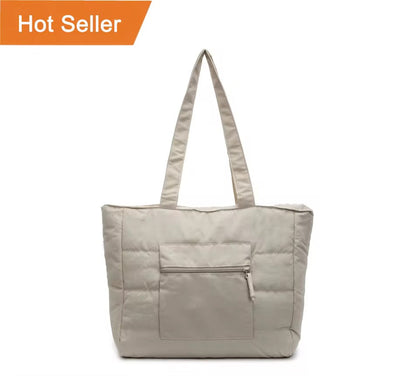 Blush Cloud Quilted Tote