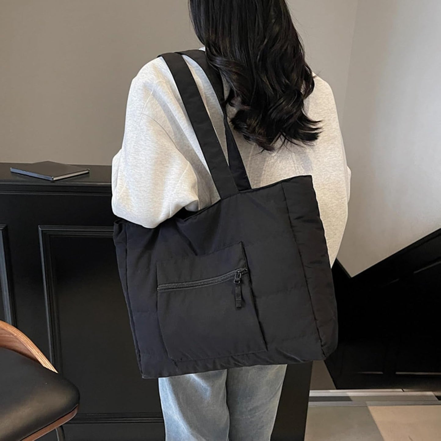 Blush Cloud Quilted Tote