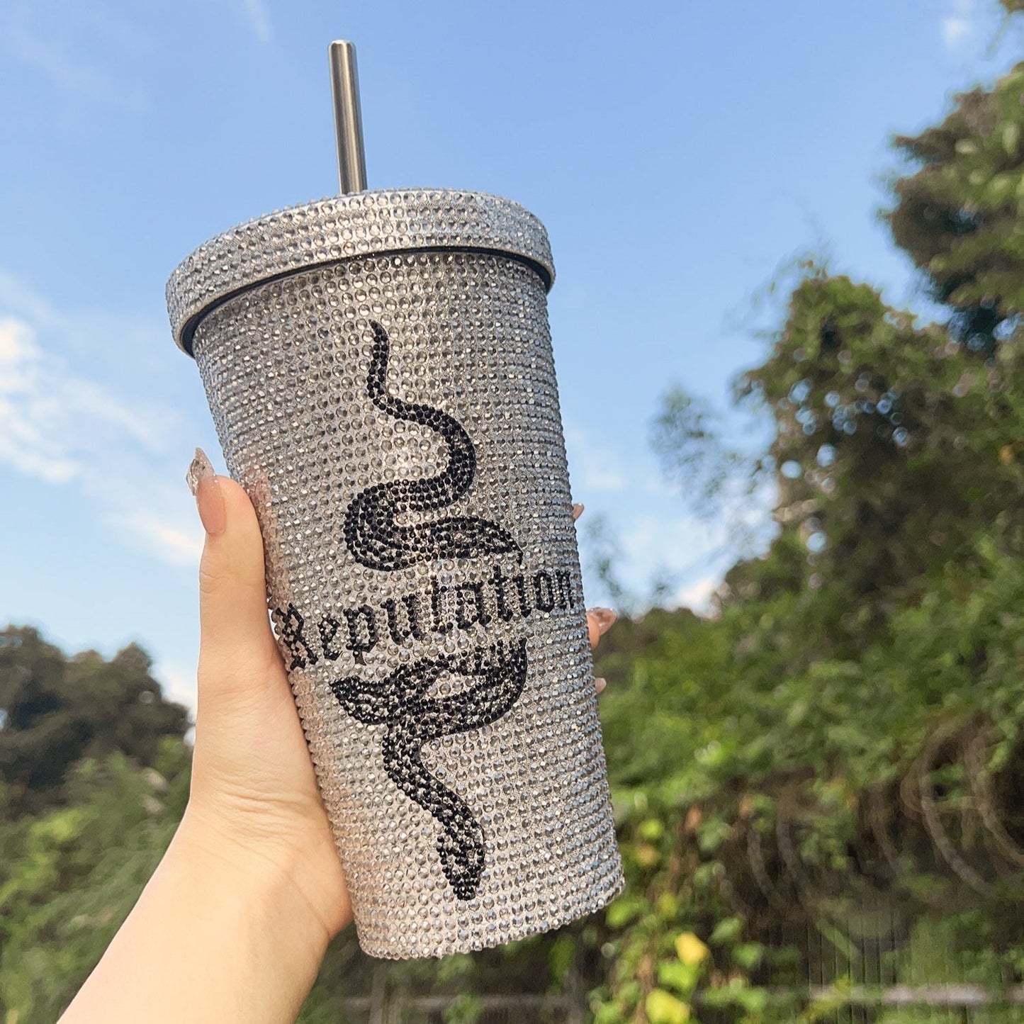 TS Bling Tumbler 16oz 【Reputation/1989/TTPD/Fearless/Lover/Midnight Edition】Double Wall Coffee Cup