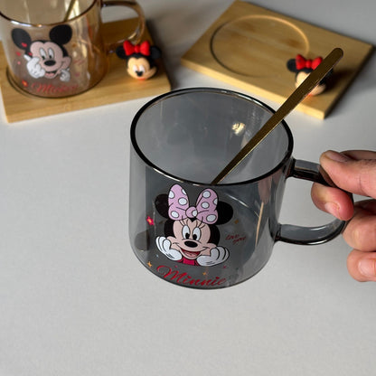 Mickey mug with tray and spoon