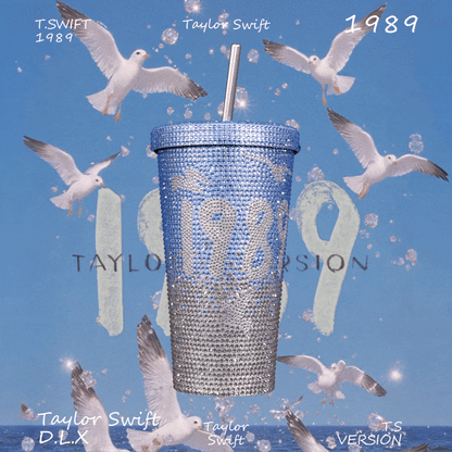 TS Bling Tumbler 16oz 【Reputation/1989/TTPD/Fearless/Lover/Midnight Edition】Double Wall Coffee Cup
