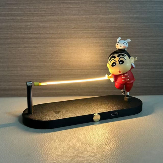 Crayon Shin-chan Floating Night Light with Warm Glow – Magnetic Suspension Desk Ornament