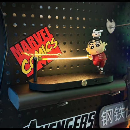 Crayon Shin-chan Floating Night Light with Warm Glow – Magnetic Suspension Desk Ornament