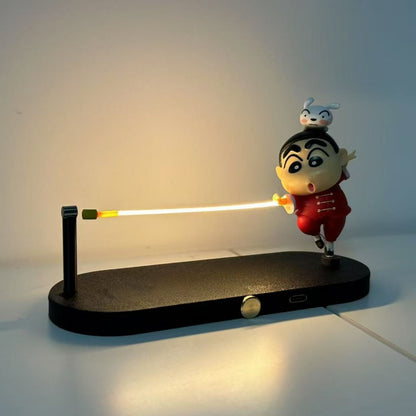 Crayon Shin-chan Floating Night Light with Warm Glow – Magnetic Suspension Desk Ornament