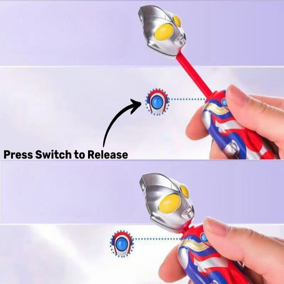 Superhero Jumping Toy Toothbrush with Ultra Soft Bristles (Set of 2)