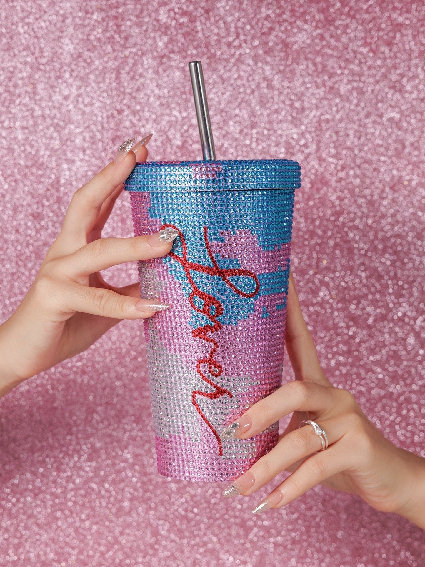 TS Bling Tumbler 16oz 【Reputation/1989/TTPD/Fearless/Lover/Midnight Edition】Double Wall Coffee Cup