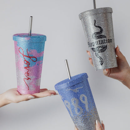 TS Bling Tumbler 16oz 【Reputation/1989/TTPD/Fearless/Lover/Midnight Edition】Double Wall Coffee Cup