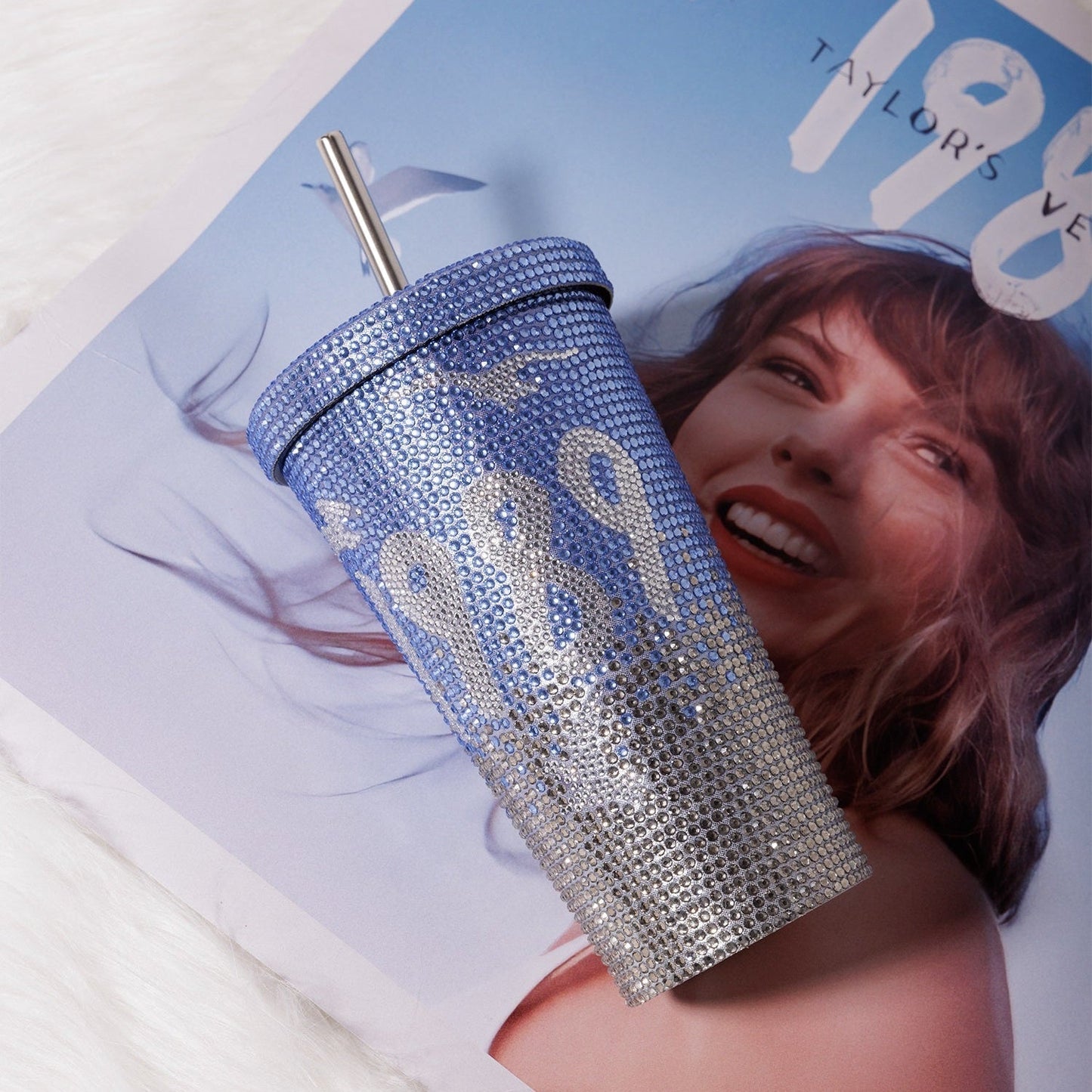 TS Bling Tumbler 16oz 【Reputation/1989/TTPD/Fearless/Lover/Midnight Edition】Double Wall Coffee Cup