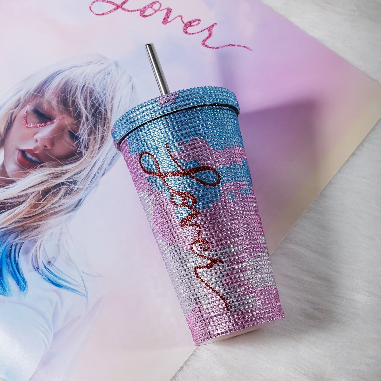 TS Bling Tumbler 16oz 【Reputation/1989/TTPD/Fearless/Lover/Midnight Edition】Double Wall Coffee Cup