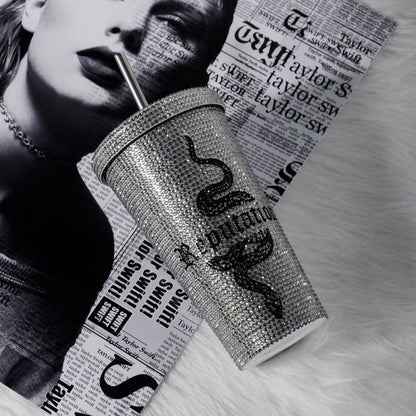 TS Bling Tumbler 16oz 【Reputation/1989/TTPD/Fearless/Lover/Midnight Edition】Double Wall Coffee Cup