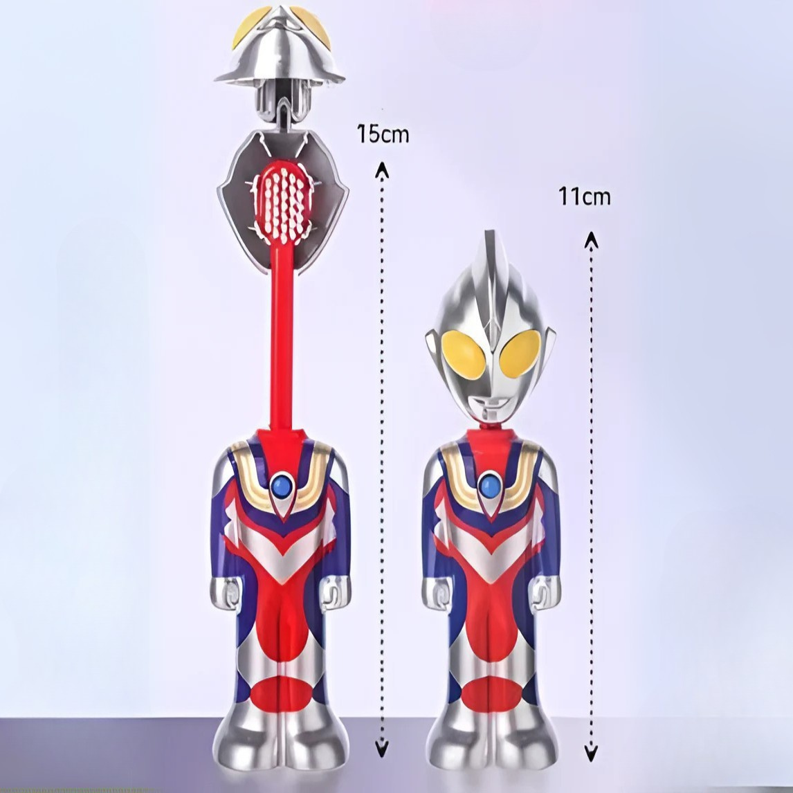Superhero Jumping Toy Toothbrush with Ultra Soft Bristles (Set of 2)