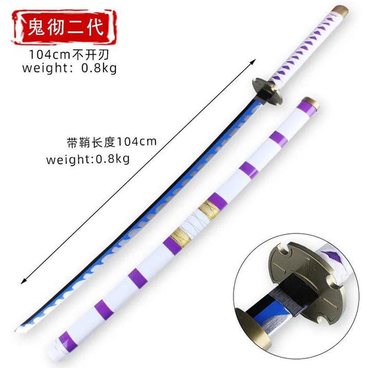 Luffy Cursed Wooden Katana Sword - 104 cm (Cod Not Allowed This Product) - Prepaid Orders Only