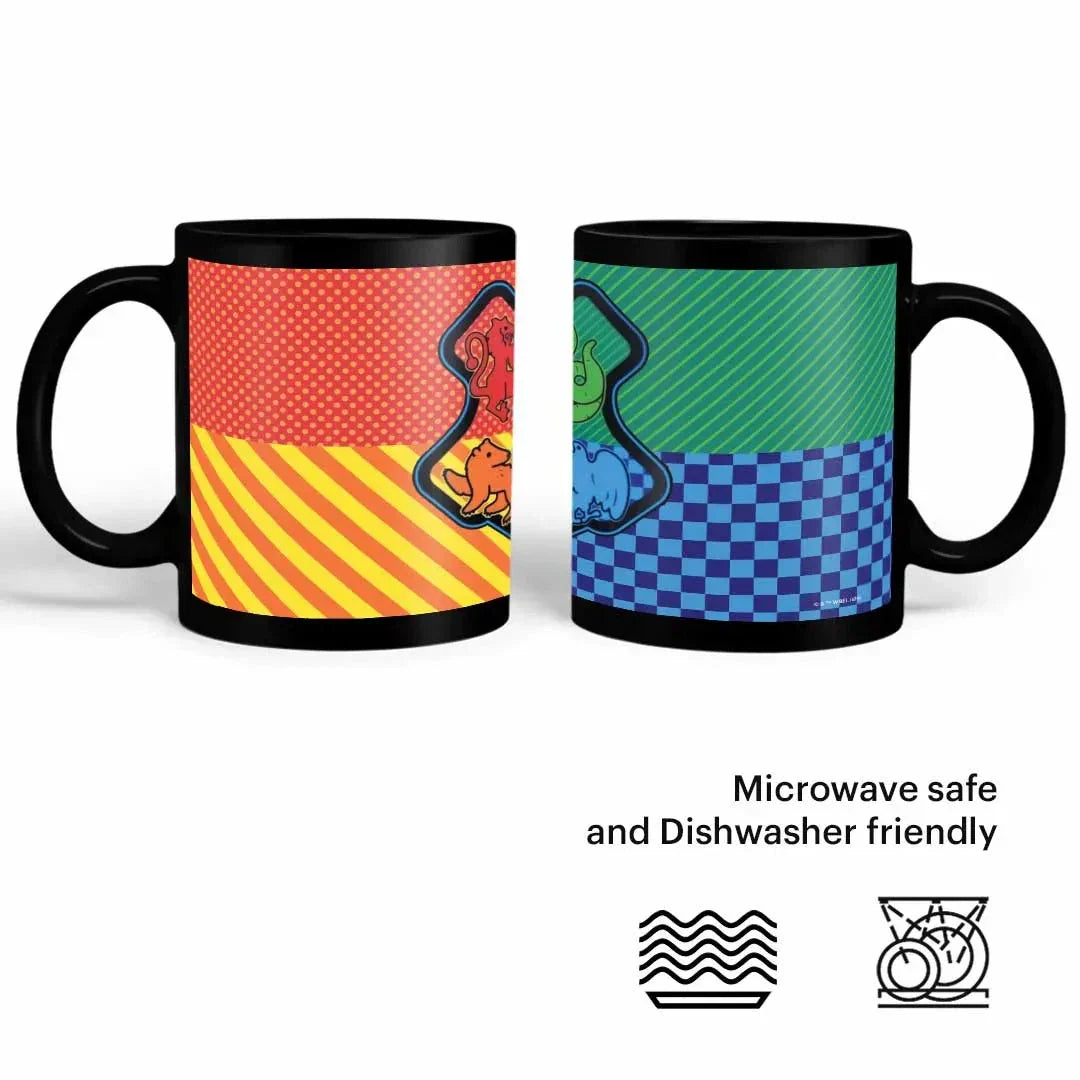 Harry Potter Hogwarts Sigil Ceramic 3D Black Coffee Mug - 325 Ml