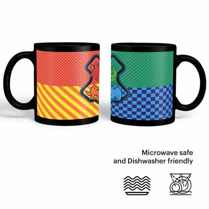 Harry Potter Hogwarts Sigil Ceramic 3D Black Coffee Mug - 325 Ml