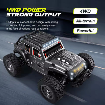 16103 RC Jeep 1/16 Scale 4WD High-Speed Off-Road Truck with LED Lights
