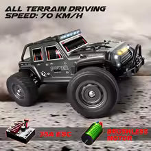 16103 RC Jeep 1/16 Scale 4WD High-Speed Off-Road Truck with LED Lights