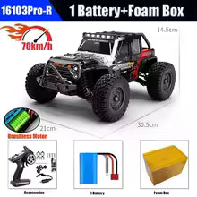 16103 RC Jeep 1/16 Scale 4WD High-Speed Off-Road Truck with LED Lights