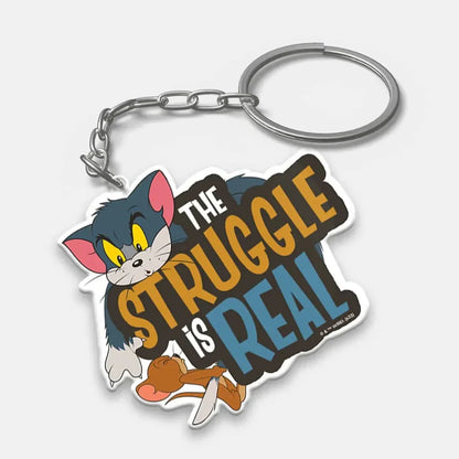 Tom And Jerry - The Struggle Is Real Acrylic Keychain