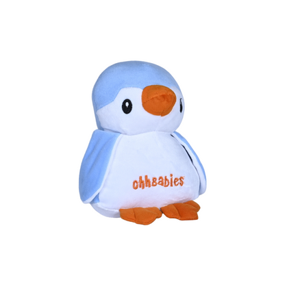 Two Wheeler Child Safety Belt ( Black)  & Penguin Soft Toy (Blue) Combo