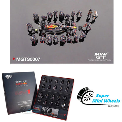 Mini GT 1:64 Oracle Red Bull Racing RB18 #1 Max V. 2022 Pit Crew Set