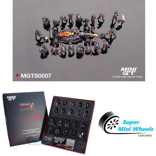 Mini GT 1:64 Oracle Red Bull Racing RB18 #1 Max V. 2022 Pit Crew Set